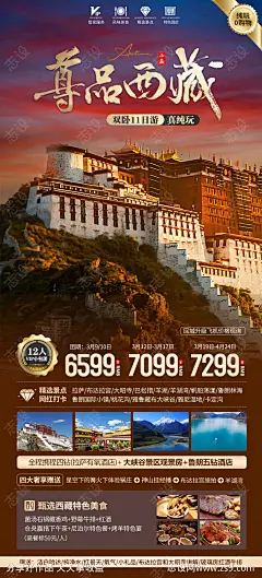 尊品西藏旅游海报-源文件-志设网-zs9.com