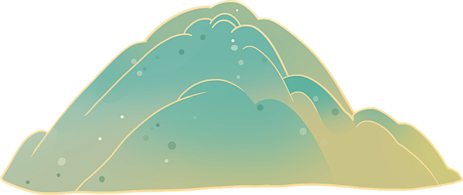 创意国潮风重阳节插画-山