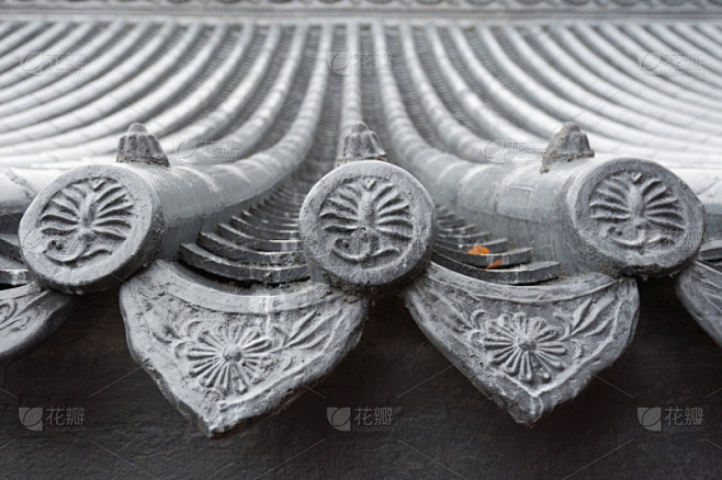 瓦,远古的,檐口,建筑檐口,式样,水平画幅,建筑,无人,建筑外部,户外