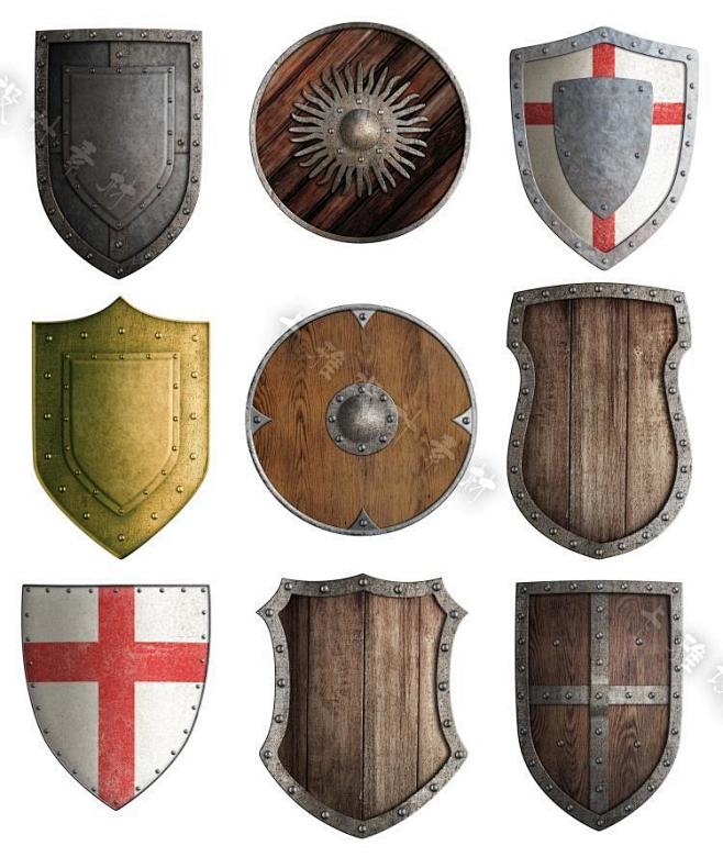 欧洲中世纪骑士 盾牌盔甲 宝剑 士兵 广...