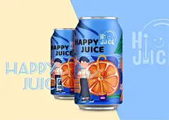 插画类果汁饮料包装设计-胡斑斑啊 #logo设计享# 设计美学超话 ​​​​