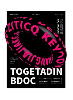 AI教程甜甜圈游泳圈字体效果设计教程-课游视界（KEYOOU）