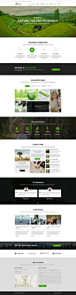 Green Fair - Free Eco/Natural PSD Template on Behance: 