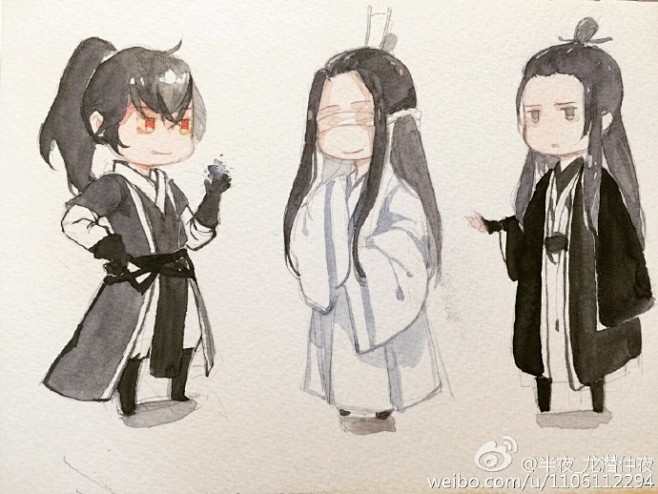 #魔道祖师# 凑六张上课的摸鱼