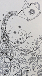 Colour it, sew it, trace it, etc. Secret Garden by Johanna Basford: 