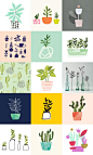 Yesterday I finished the 100 Day Project, where I drew a plant a day for 100 days.: 