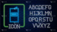 分离着色,啤酒瓶,热,霓虹灯,砖墙,图标,罐子,金属质感,砖,金属