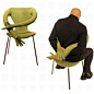 看到过长手的椅子吗？我想设计者是为了得到一种幸福感而制作的。温馨－－妈妈般的椅子－－长手的椅子