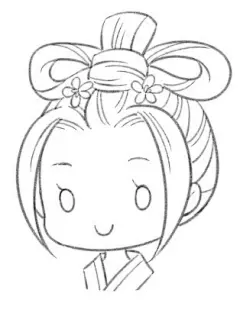 古风超简单 古风漫画初级绘画教程 Q版人物设定-爱林博悦-微信读书