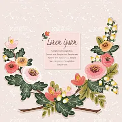花卉花环封面  - 源文件下载【酷图网】小清新,包装,花卉,海报设计,水彩花卉,婚礼邀请函,其他,邀请卡,清新手绘,卡片,森系,设计,名片,几何边框,婚礼请帖,贺卡,请帖背景,卡片封面,请柬,广告设计,矢量图,香槟色,婚礼背景,海报模版,花环,邀请函,海报背景