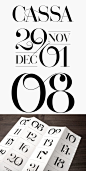 手机版-Ajándék Terminal-圣诞花纹字体字母排版设计-为了召唤圣诞节的感觉，设计师使用知名书法装饰