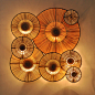 泰国工艺品 手工竹艺圆形壁灯 东南亚风格装饰沙发背景墙灯饰灯具-淘宝网