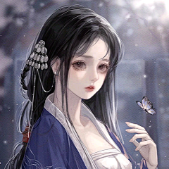 雨探花采集到古风女头像