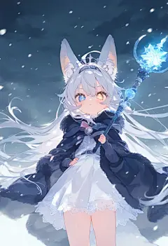 ai绘画，狐妖少女，萝莉壁纸❤️