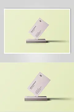 品牌名片样机立体效果图
