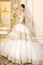 
atelier aimee 2014 flavia strapless ball gown wedding dress gold lace