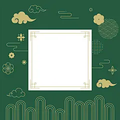 点击来源直接获取大图文件 |韩国传统图案的矢量插画 