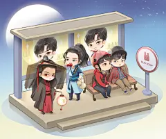 肖战手绘饭绘漫画