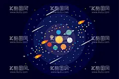 星球背景   - 源文件下载【酷图网】星球背景,星空背景,星球,行星,银河系,太空,卡通,宇宙星球,天体,恒星,矮行星,太阳系,
