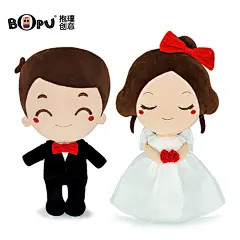 新婚床婚庆娃娃结婚娃娃婚房一对压床公仔大号创意结婚礼物抱枕喜-tmall.com天猫