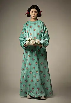 从敦煌壁画中“走”出来的供养人，一身原汁原味的唐朝服饰，简直太美了！