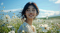 lvgirqdko8gml_A_young_woman_stands_smiling_in_a_field_of_white__e81be637-5526-4b5c-affe-ed46f5a25fe7