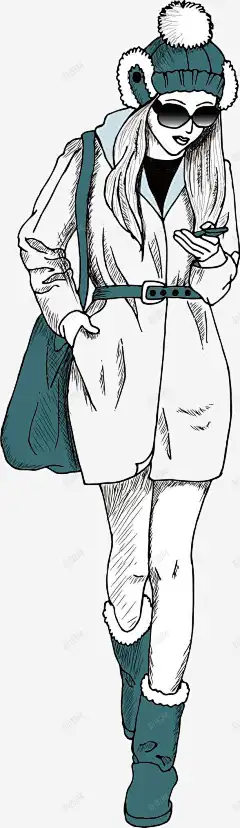 低头玩手机 平面电商 创意素材