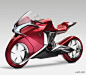 本田V4概念摩托车::设计路上::网页设计、网站建设、平面设计爱好者交流学习的地方