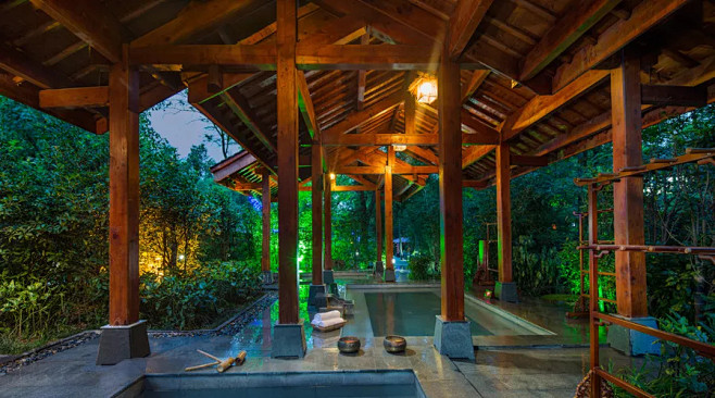 天目湖御水温泉：竹海森林里的温泉