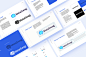 Behance 上的 Blue | Brand Guidelines Template