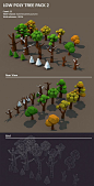 3DOcean Low poly Tree pack Part 2 12688783: 