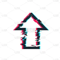 故障扭曲框架。矢量箭头说明_5712791183
