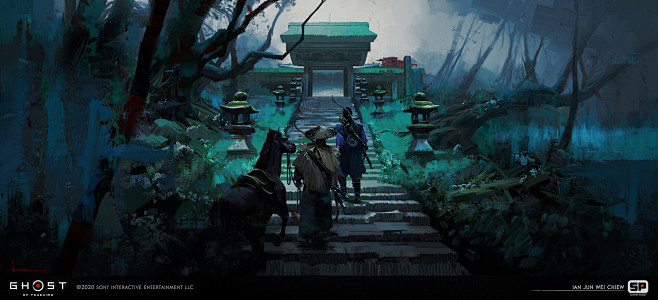 对马岛之战氛围（场景，角色设定）