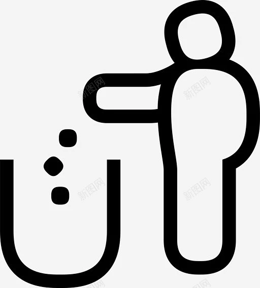 垃圾垃圾桶扔出去图标 免费下载 页面网页 平面电商 创意素材-花瓣网