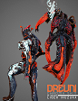 Warframe: Nezha Deluxe Skin Contract Concept Art, Liger Inuzuka : Initializing artist's comments...

Warframe Deluxe Skin Concept Art for the Nezha Warframe. Featuring a demon mask on his back, where the fiery ring will sit within its jaws.