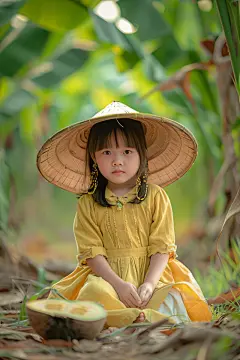 AI数字艺术儿童节儿童摄影写真肖像人物图片-众图网