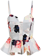 White Spaghetti Strap Peplum Hem Florals Cami Top -SheIn(Sheinside) : Shop White Spaghetti Strap Peplum Hem Florals Cami Top online. SheIn offers White Spaghetti Strap Peplum Hem Florals Cami Top & more to fit your fashionable needs. 