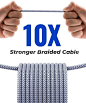 Amazon.com: 2 PACK 6.6FT+6.6FT AINOPE USB 3.0 Extension Cable Type A Male to Female Extension Cord DURABLE BRAIDED MATERIAL Fast Data Transfer Compatible with USB Keyboard,Mouse,Flash Drive, Hard Drive: Computers & Accessories