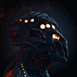 Alien : Alien head concept. Speed sculpting exercise.