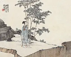 【任熊 清 人物册】

此开册页共十二页，以仕女、高士为主，其中更有塞外风光与神仙、动物等描绘，内容别出心裁，光怪陆离，不可方物，画面气味静穆，又充满志怪感，一起来欣赏一番！

任熊(1823-1857)清代晚期著名画家，"海派"艺术的代表人物之一，字渭长，一字湘浦。任熊善山水、人物、花卉、翎毛、虫鱼、走兽，其笔力雄厚，设境清奇，运笔高妙，令人赞叹。