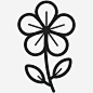 毛茛花自然矢量线图标 https://88ICON.com 毛茛花 自然矢量线图标
