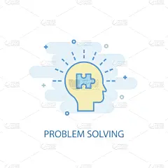 概念,问题,线图标,线条,极简构图,轮廓,白色,创造力,商务,灵感