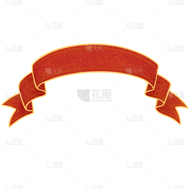 中国风-手绘国潮彩带横幅装饰6