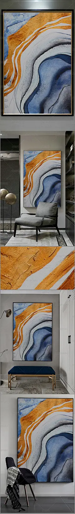 花纹图案-高清立体抽象油画艺术（一千四百四十六）花纹图案家居数码图案