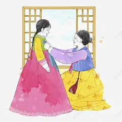 韩国母女 元素 免抠png 设计图片 免费下载 页面网页 平面电商 创意素材