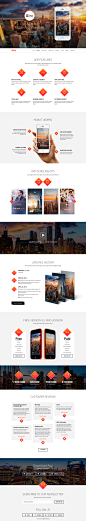 Aire - App Landing Page PSD Template