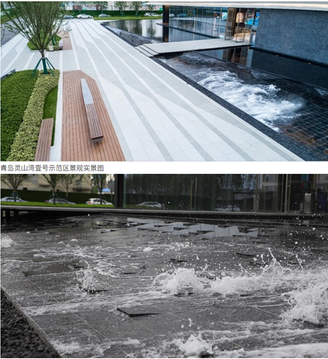 展示中心前场以三大景“逐浪广场-潮汐之浪-天空之镜”向游人行使三重迎宾礼，游人进入到前场，从城市空间尺度进入到一个平铺展开的水景空间的情绪转变 ...