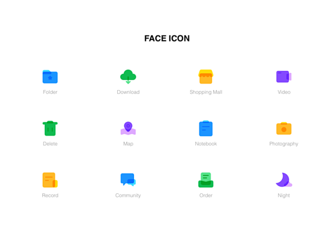 Face Icon 商标 品牌 布尔运算...