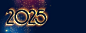 2025年新年艺术数字元素矢量图设计素材
