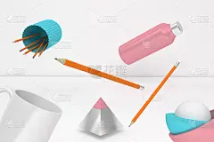 铅笔的桌面